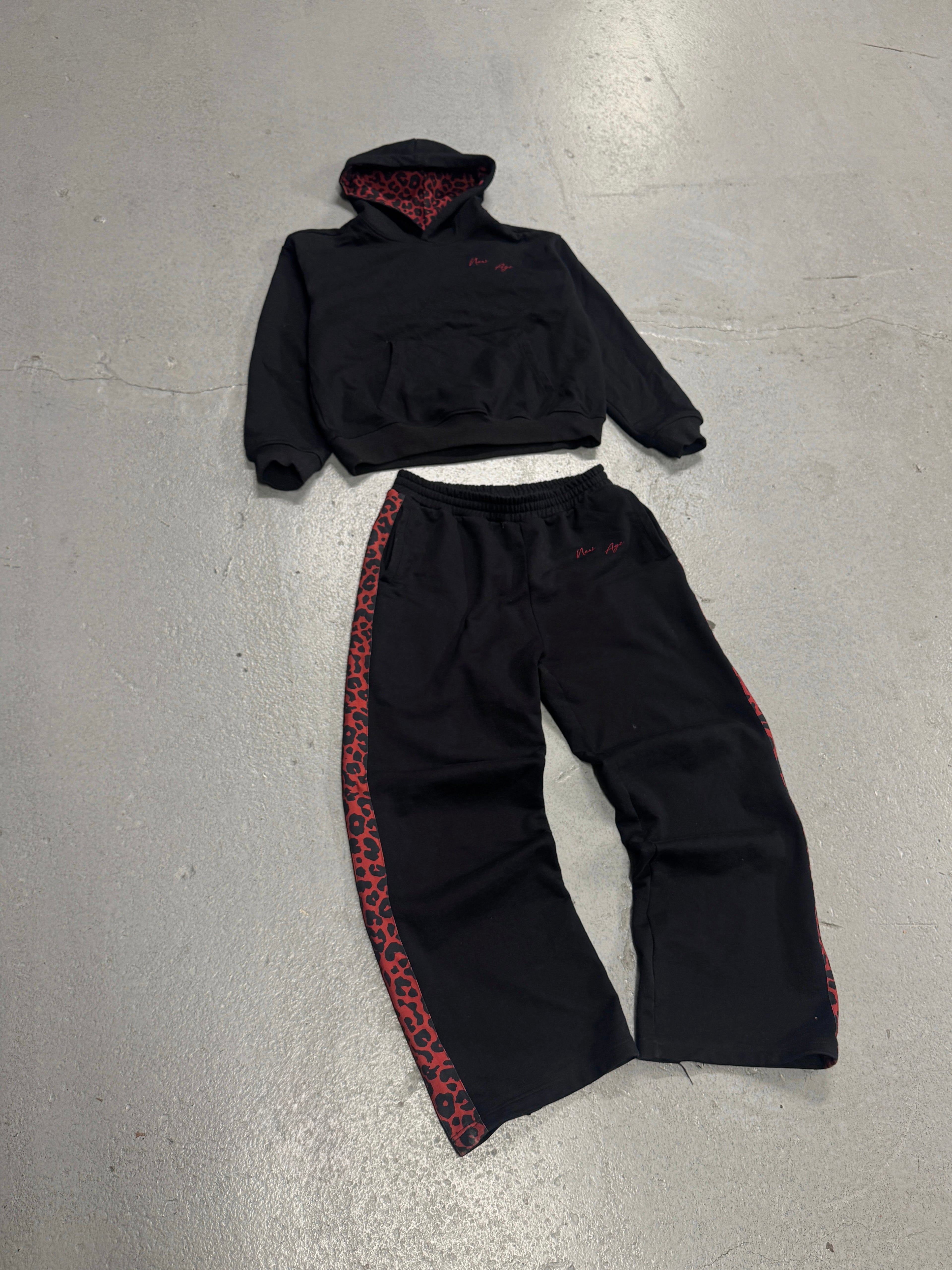 Black Leopard Hoodie