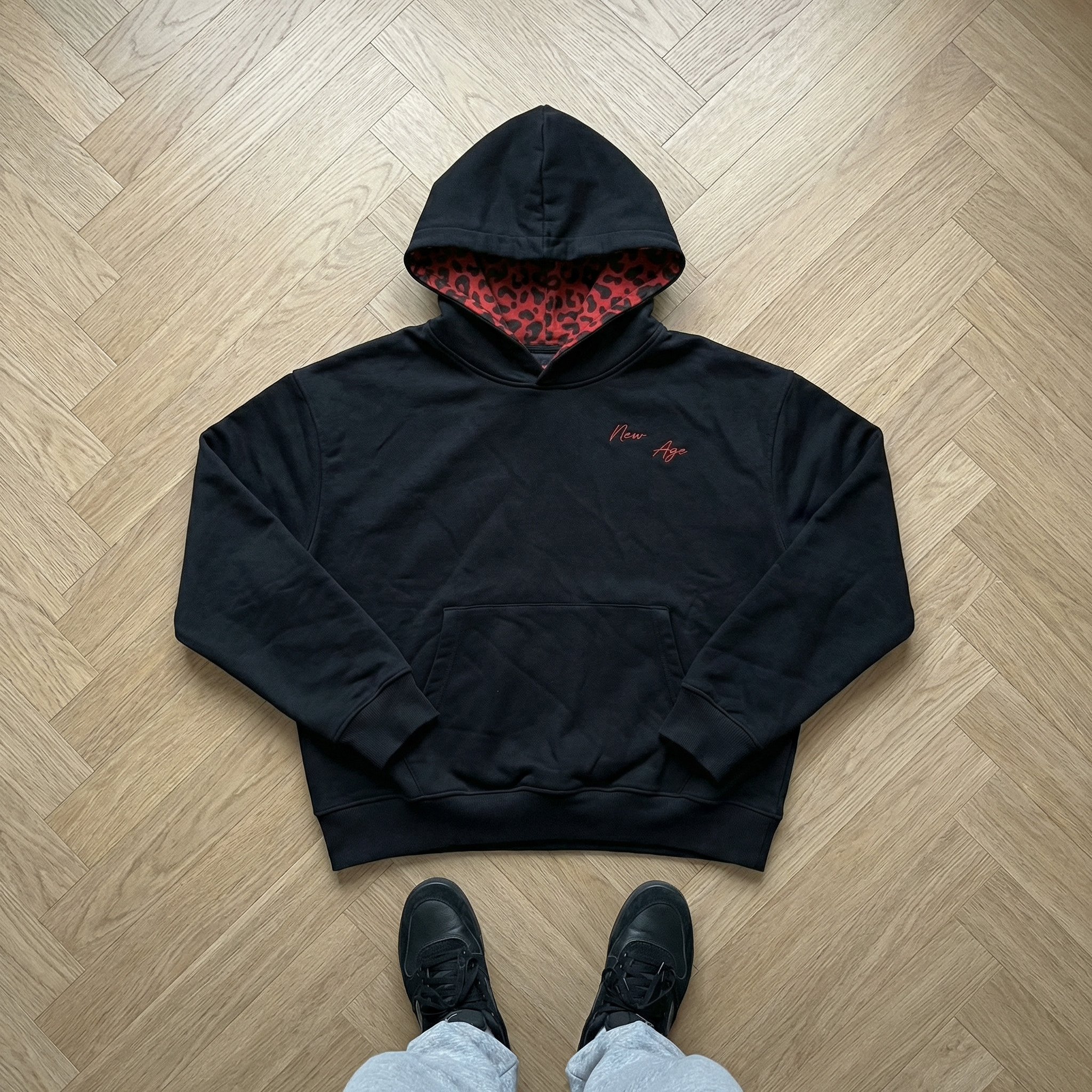 Black Leopard Hoodie