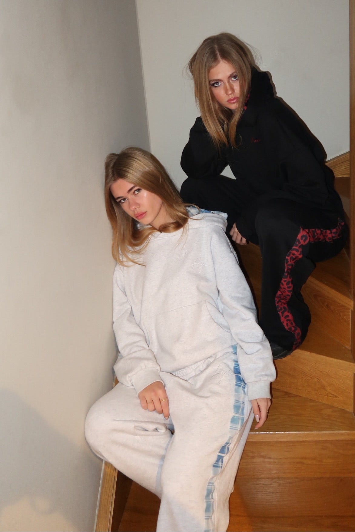 Grey plaided sweatpants