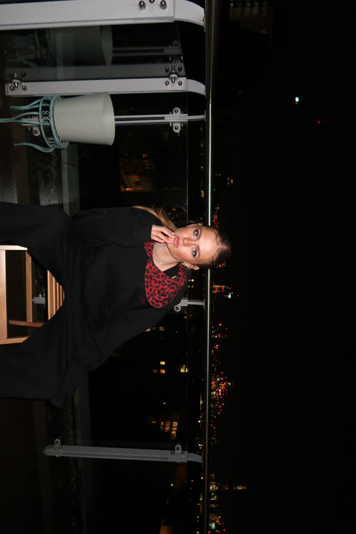 Black Leopard Hoodie