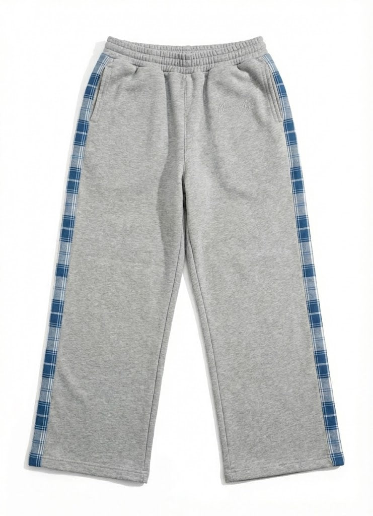 Grey plaided sweatpants